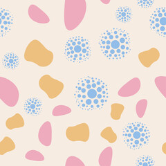 simple seamless pattern with soft colors