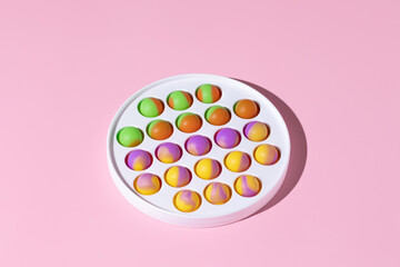 Silicone toys antistress pop it, simple dimple. New trend fidget for kids