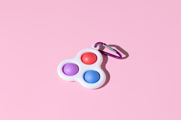 Silicone toy antistress simple dimple. New trend fidget for kids DOF - obrazy, fototapety, plakaty
