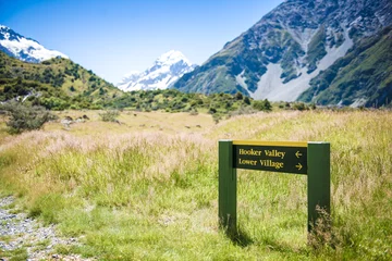 Fotobehang Aoraki/Mount Cook Hooker Valley Track, Aoraki/Mount Cook National Park, Nieuw-Zeeland