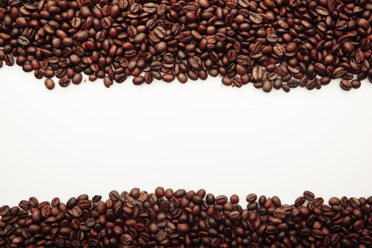 Coffee beans frame © burdun