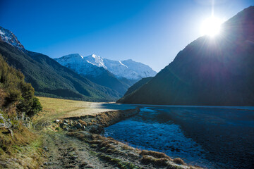 Matukituki Valley, Mount Aspiring National Park, Te waipounamu, New Zealand