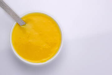 Mango juice or shake in bowl