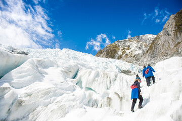 Franz Josef - Guided heli-hike glacier, West Coast,  New Zealand