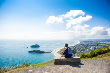 View from Mount Maunganui, Tauranga, Bay of plenty, New Zealand