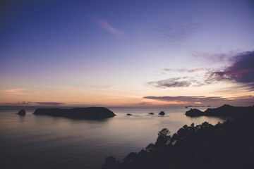 Cathedral Cove at daybreak, Hahei, Coromandel Peninsula,  New Zealand