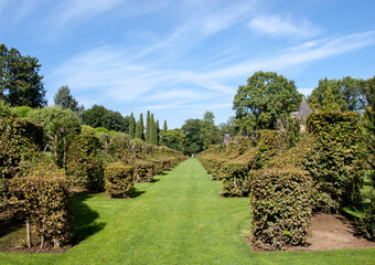 The picturesque Jardins du Manoir d Eyrignac in Dordogne. France