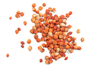 Wild plant seeds in white background