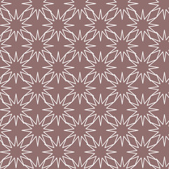 Fototapeta premium Vector seamless brown geometrical pattern. Background illustration, decorative design for fabric or paper. Ornament modern