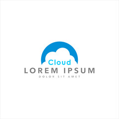 cloud logo template vector symbol	