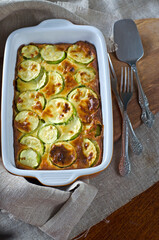 Сasserole with zucchini and cheese