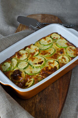 Сasserole with zucchini and cheese