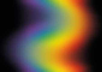 Photography of rainbow. Rainbow on black background.  Abctract web background. Banners and panels. Design background. Computer. Desktop background and design. Unique. Surrealistic. Dispersion of light