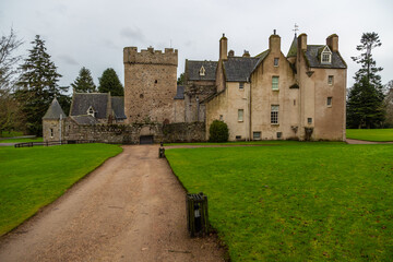 Fototapeta na wymiar Drum Castle and grounds, Aberdeenshire, Scotland.