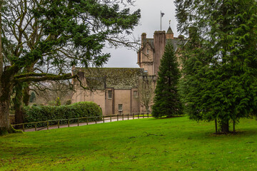 Fototapeta na wymiar Crathes Castle and grounds, Aberdeenshire, Scotland.