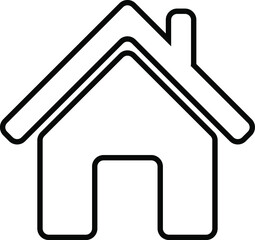HOME icon vector. Black, building, contact, estate, home vector image. HOUSE vector icon HOME sign