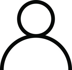 user icon. User icon male person symbol profile avatar vector sign
