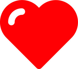 Fototapeta premium Heart Icon vector. Love sign