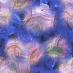 Seamless watercolor background. Beautiful pattern, splashes, splash of paint, colorful stains. Watercolor background with patterns for fabric, shawl, wallpaper, material, paper. Watercolor rainbow 