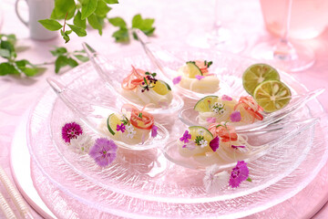 そうめんカナッペ　一口そうめん　アレンジ素麺