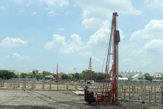 pile foundation for building construction
