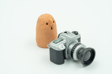 カメラを構えるはにわ