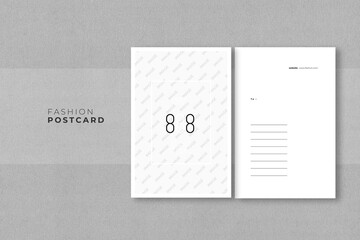 A clean postcard template. This template is perfect for those engaged in fashion, photography and more, minimalist design and easy to customise

- 4x6 In Size
- Print Ready