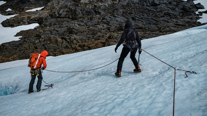 Glacier hiking, Folgefonna Nationalpark, Norway