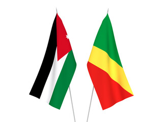Republic of the Congo and Hashemite Kingdom of Jordan flags