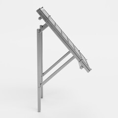 Realistic 3D Render of Solar Panel