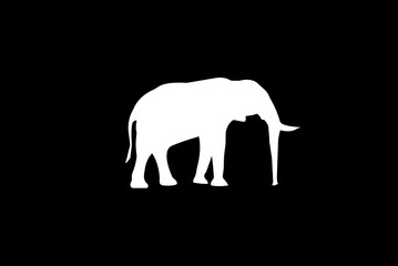 Elephant icon. Vector illustration for graphic design, Web, UI, app.