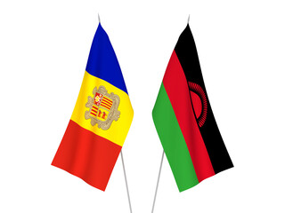 Andorra and Malawi flags