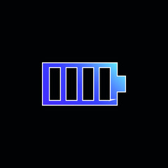 Battery blue gradient vector icon