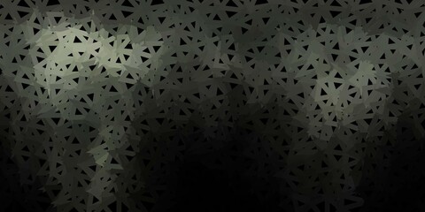 Dark gray vector polygonal backdrop.