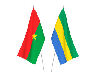 Gabon and Burkina Faso flags