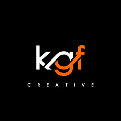 KGF Letter Initial Logo Design Template Vector Illustration