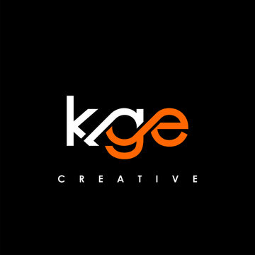 KGE Letter Initial Logo Design Template Vector Illustration