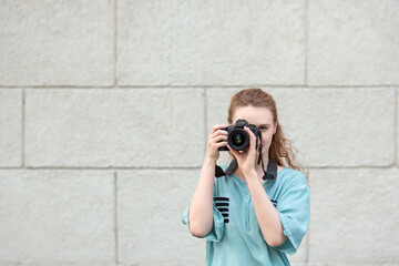 Girl photographer