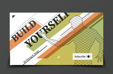 Gym and workout fitness video thumbnail