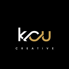 KCU Letter Initial Logo Design Template Vector Illustration