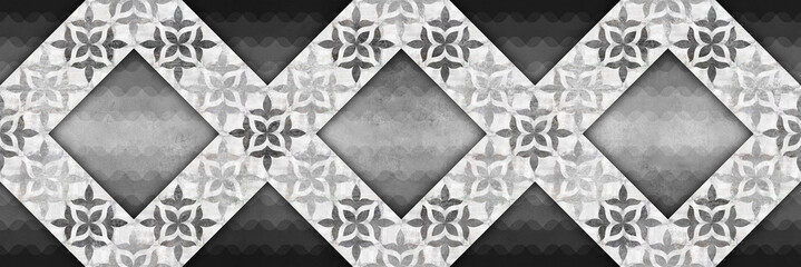 geometric pattern background, ceramic wall tile or textile design
