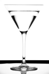 Cocktail glass on white background