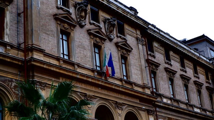 Constitutional Court Of The Italian Republic (Palazzo Della Consulta) On Piazza Del Quirinale
