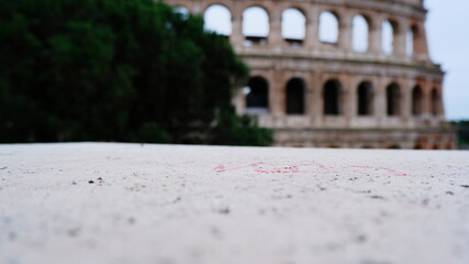 Obraz premium Colosseum in Rome at sunrise, Italy, Europe.
