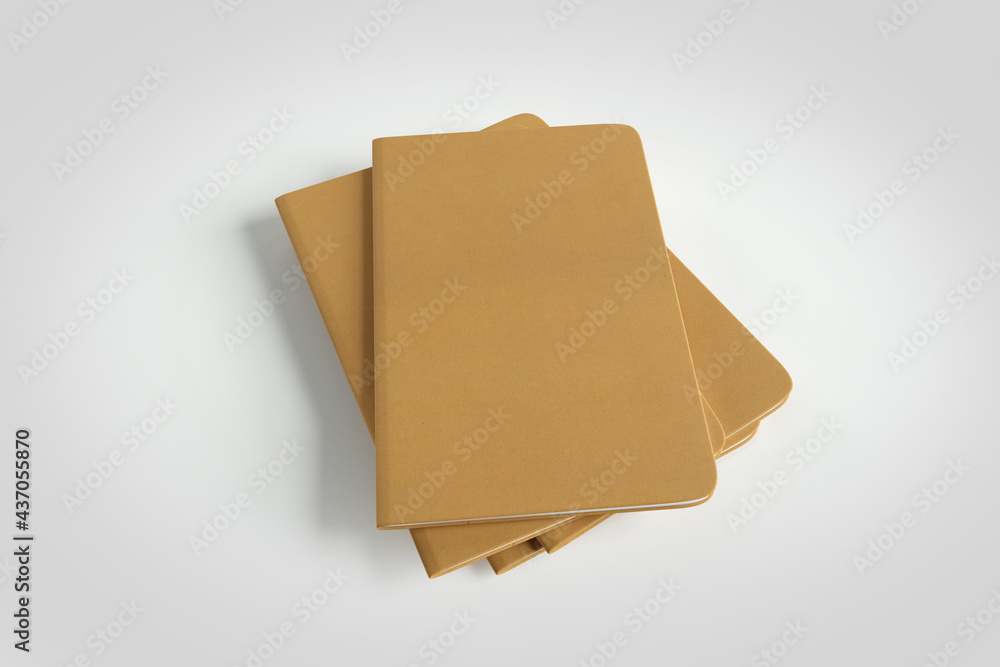Poster mock up of a notebook