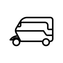 Bajaj icon. outline style icon. simple illustration. Editable stroke. Design template vector