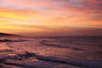 Sunrise over the sea at Jongensfontein.