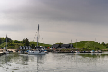 the picturesque harbor and marina at Ejerslev Lynd in northern Denmark © makasana photo