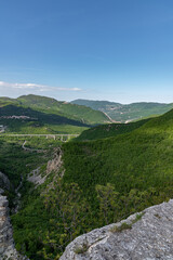 Naklejka na ściany i meble Abruzzo. Wonderful spring views of one of the most beautiful regions of Italy.
