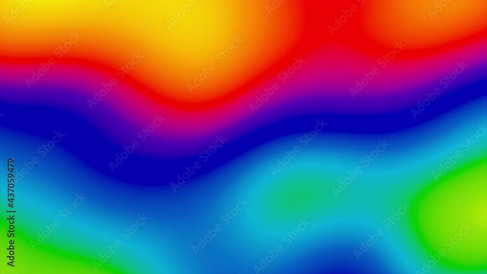 Poster elongated geometric 3d render drops with bright psychedelic designs and pigments blur. floating dyna